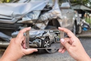 The car of a person that needs personal injury services in the Greenville, MO area.