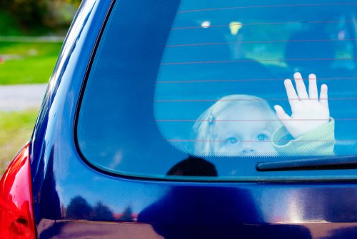 Child,Girl,Closed,Alone,In,The,Back,Of,A,Parking