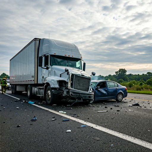 Semi,Truck,Accident,With,Car