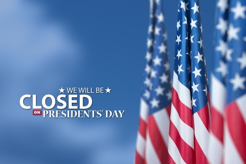Presidents,Day,Background,Design.,American,Flags,On,A,Background,Of